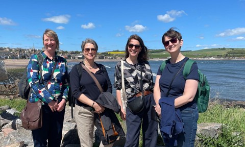 Left to right: Liz Curtis, Hermína Gunnþórsdóttir, Kirsten Darling-McQuistan, Edda Óskarsdóttir