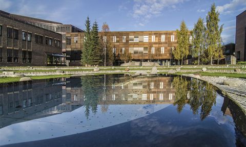 UiT's campus in daylight