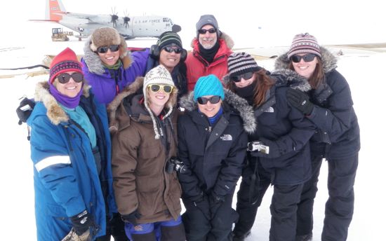 Dartmouth graduate students on the Greenland Ice Sheet