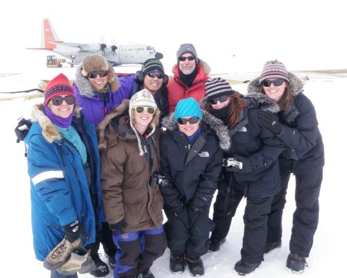 Dartmouth graduate students on the Greenland Ice Sheet