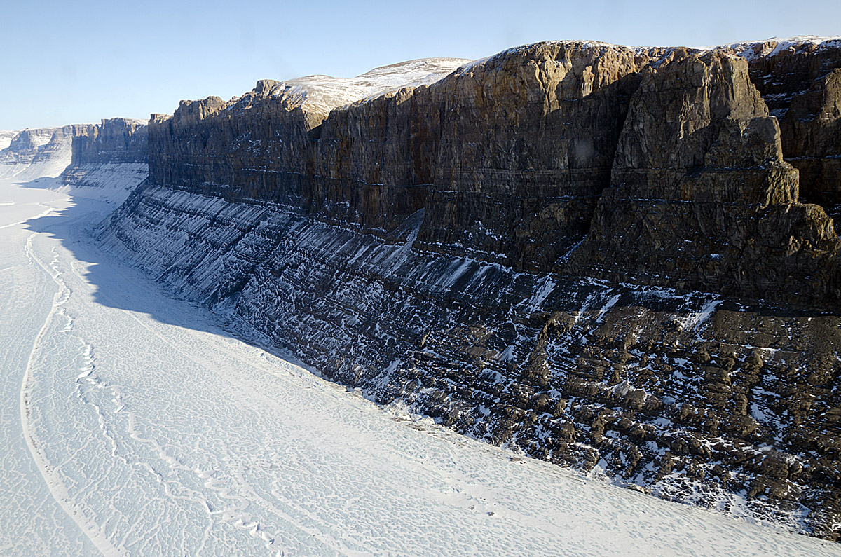 Northern Greenland glacial canyon
