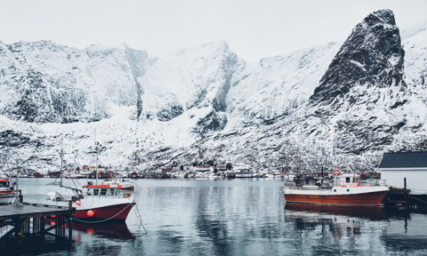 Reine Fishing Village Norway 7QASYD9
