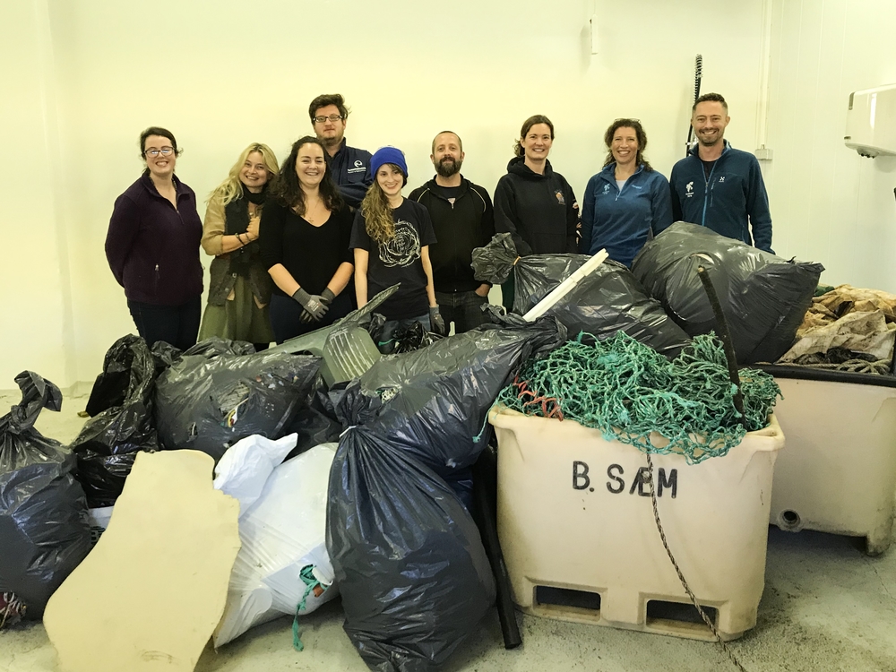 A part of the group participating in the Marine Litter Workshop.