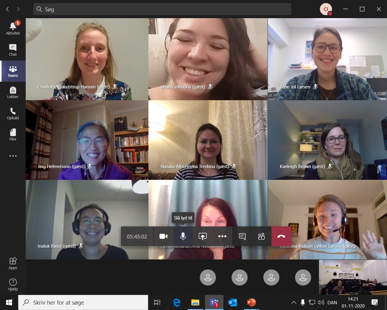 The participants of the course