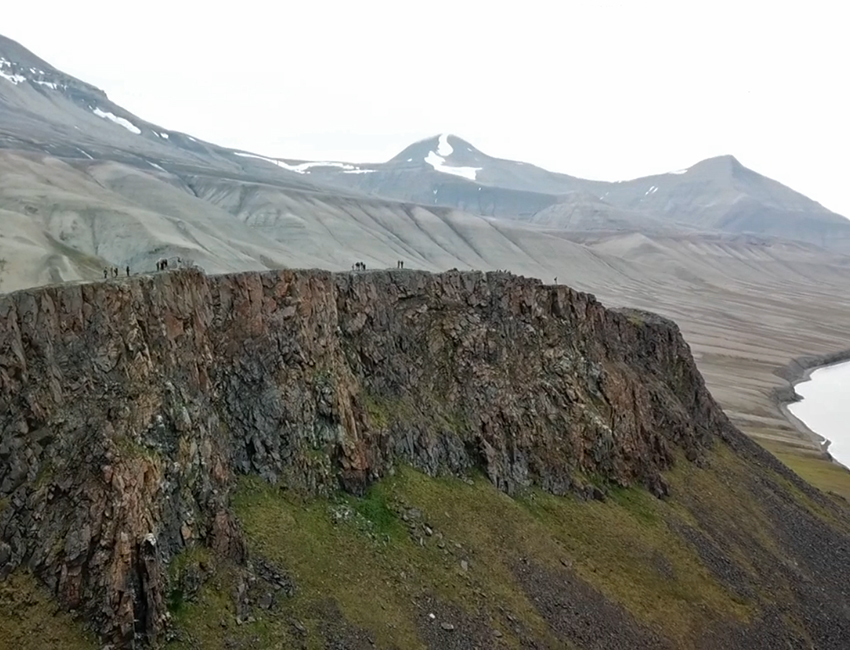 Igneous rock close to Diabasodden, Svalbard