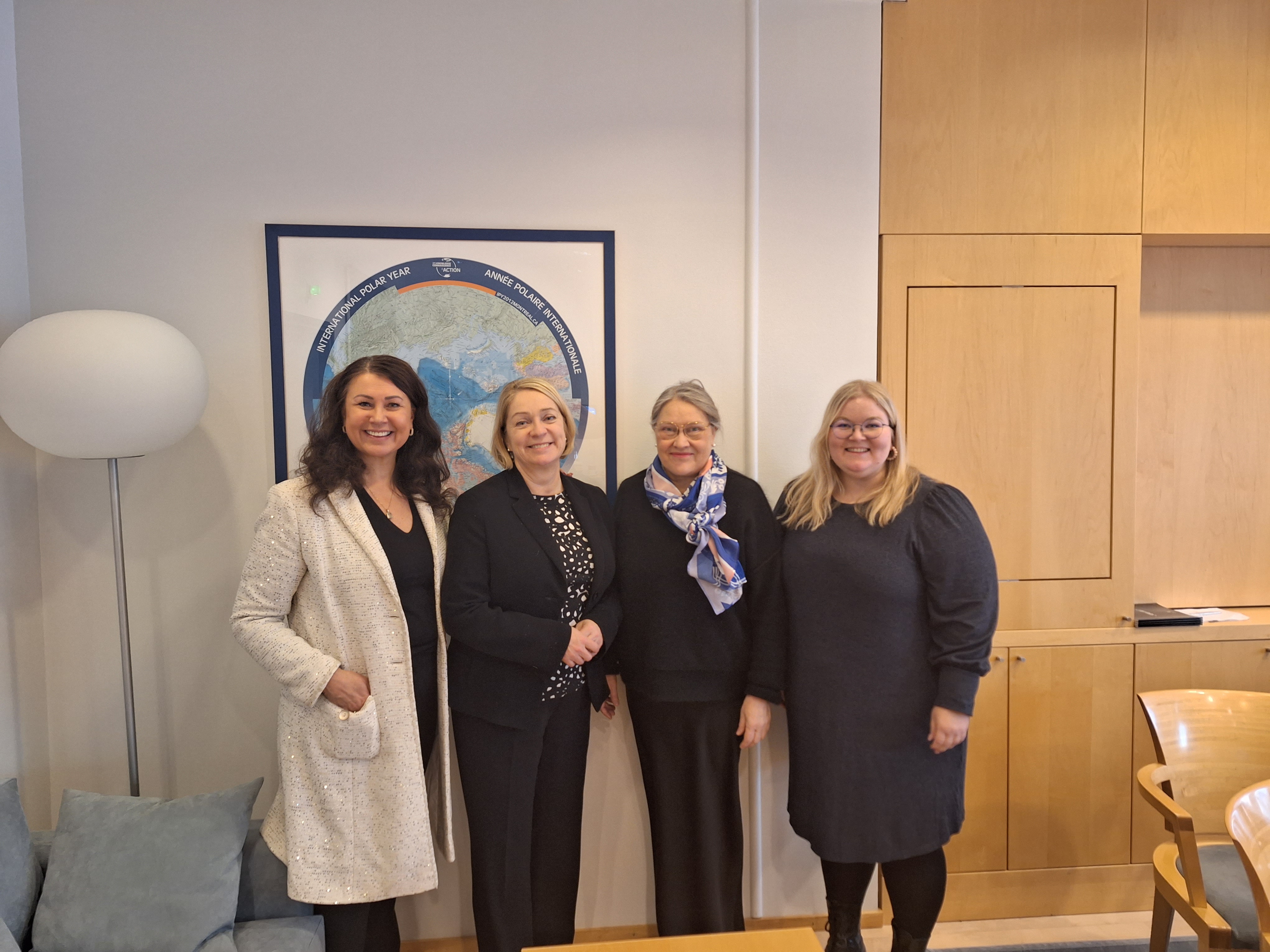 Bank of Finland acting governor Marja Nykänen visits ULapland and UArctic International Secretariat