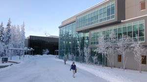 University of Alaska Anchorage in winter