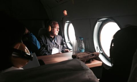 Lars on his way to Varandey oil terminal