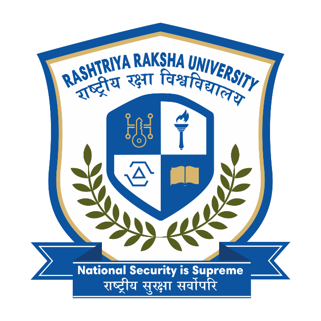 Rashtriya Raksha University logo