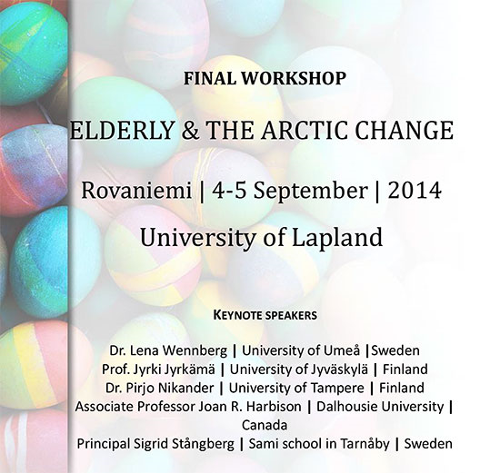 workshop Elderly & The Arctic Change
