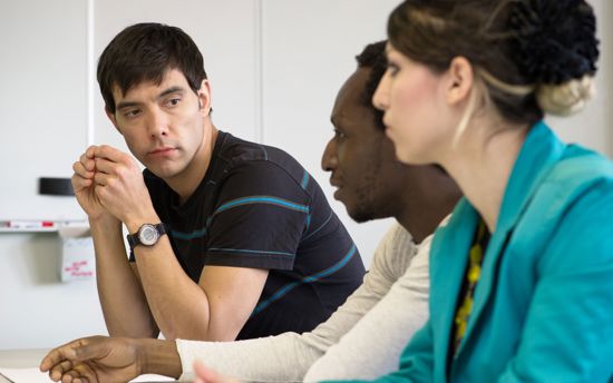 Nursing science students at UEF