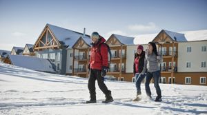 Walk in the snow at Yukon College