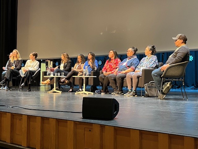 All presenters gathered on the stage