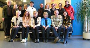 Master's program in Health and Well-being in the Circumpolar Area: participants and collaborators meeting in 2010 (University of Oulu). Photo by Jaana Orava. 