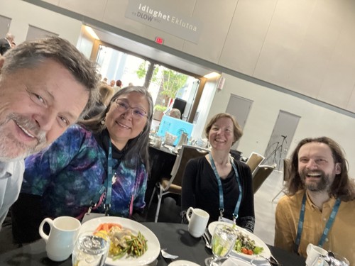 From left: Kirk Anderson, Panigkag John-Shields, Anne-Mette Bjøru, Gregor Ross Dørum Maxwell.