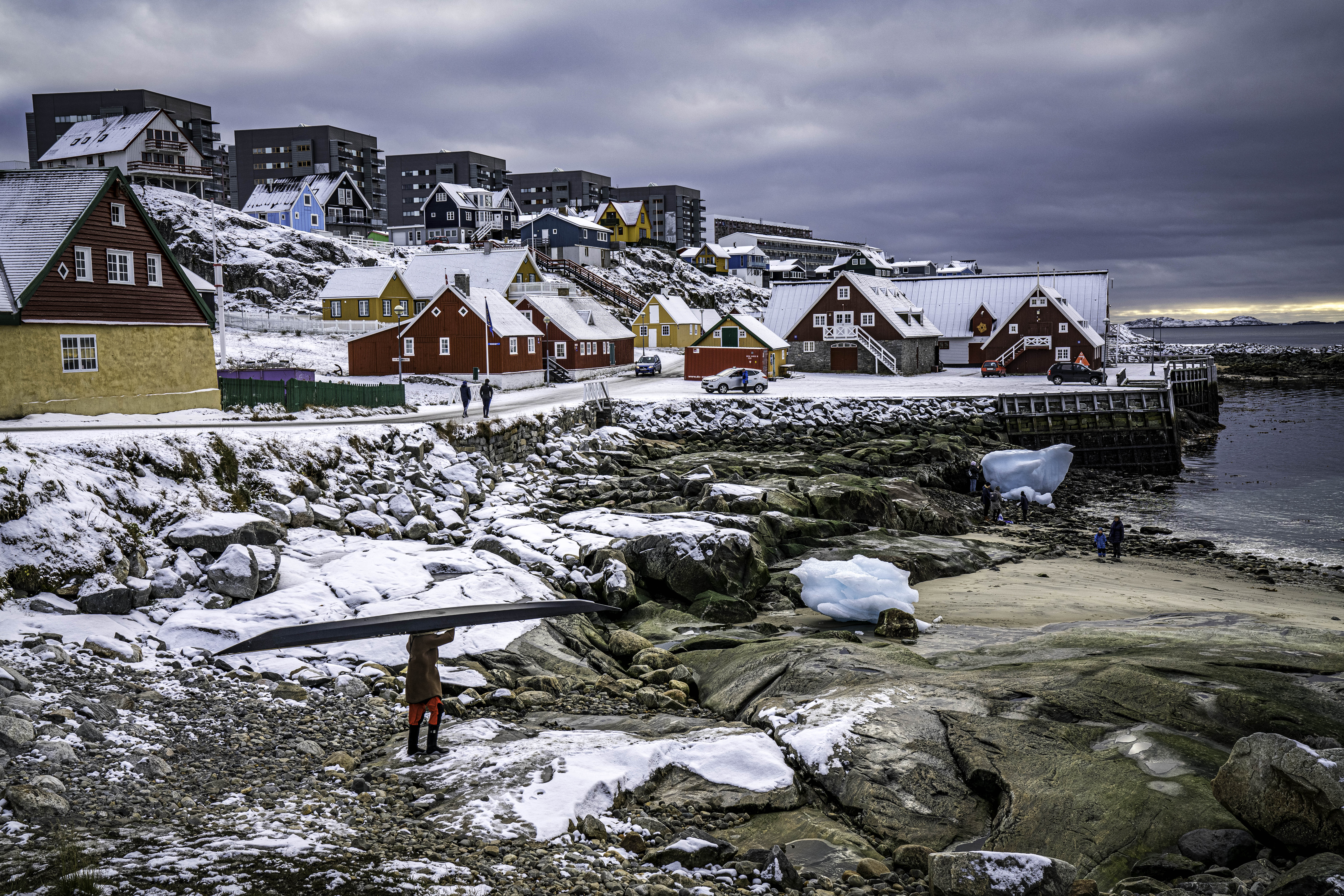 Young Man With Qajaq, Nuuk Greenland