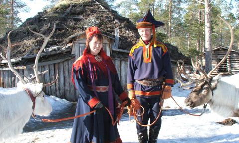Photo: Owners of Inari Reindeerfarm