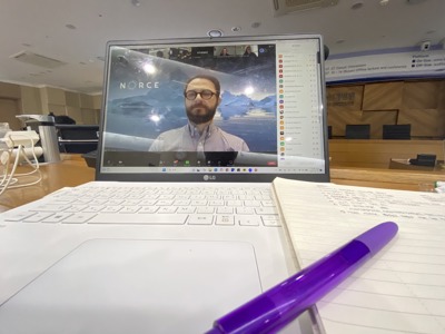 During the arctic academy class.