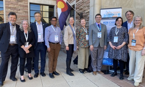 (from left): Kirk Anderson, Sylvia Moore, Bing Chen, Kamrul Hossain, Melody Brown Burkins, Arja Rautio, Andrey Petrov, Tuija Turunen, Jan Borm  and UArctic Fellow Heather Angnatok.