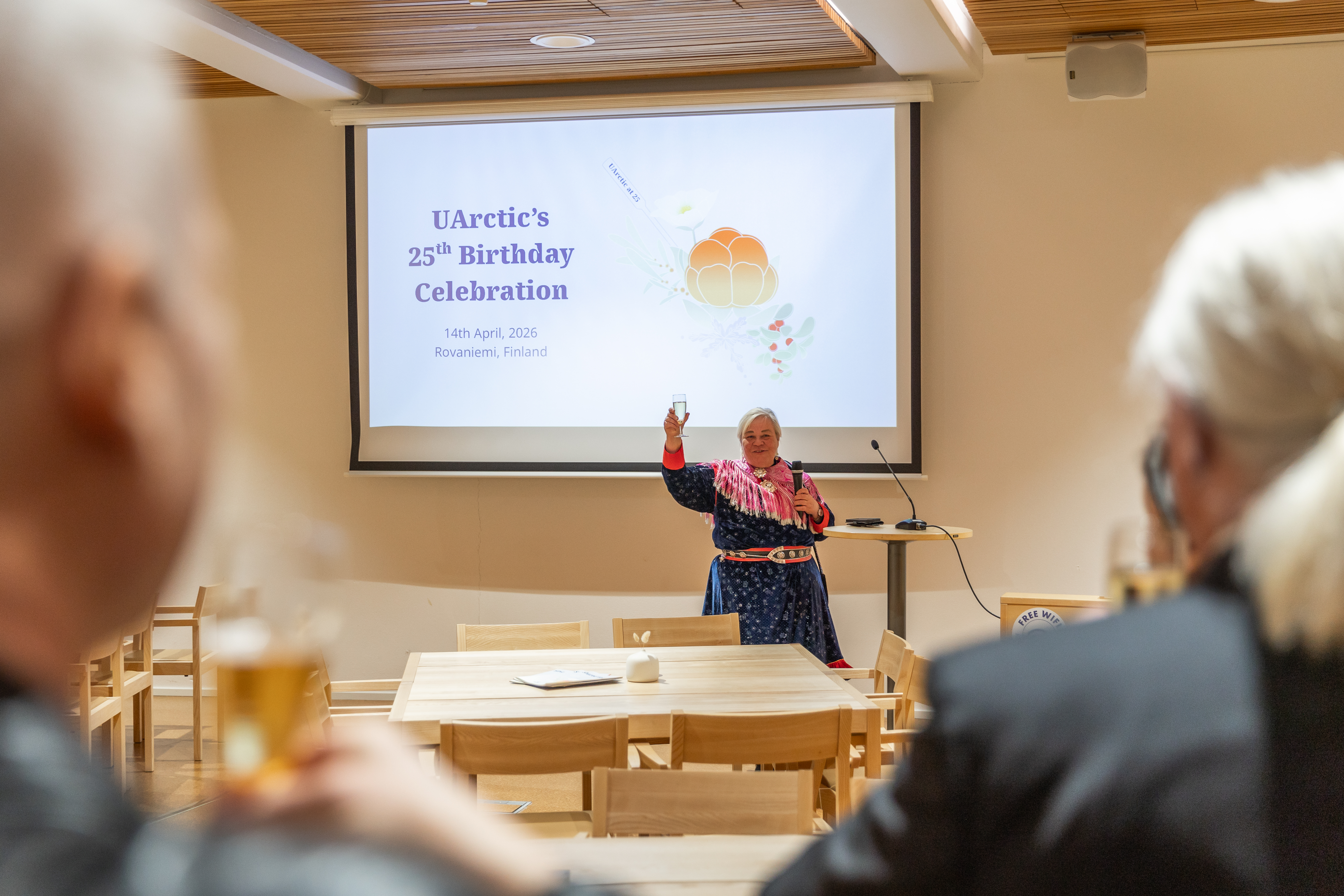 UArctic 25th anniversary celebration Rovaniemi April 14 2026 toast