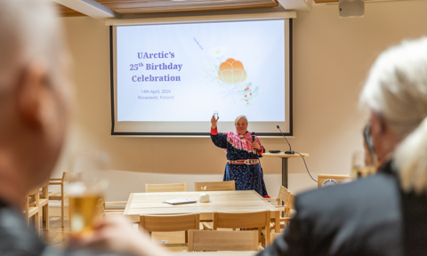 UArctic 25th anniversary celebration Rovaniemi April 14 2026 toast