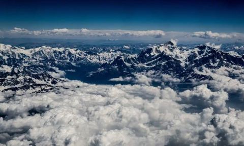 A View Of The Himalayan Mountains In Ghandruk