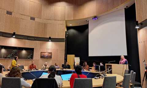 Panel Discussion at Sajos. Moderator: Liisa Holmberg