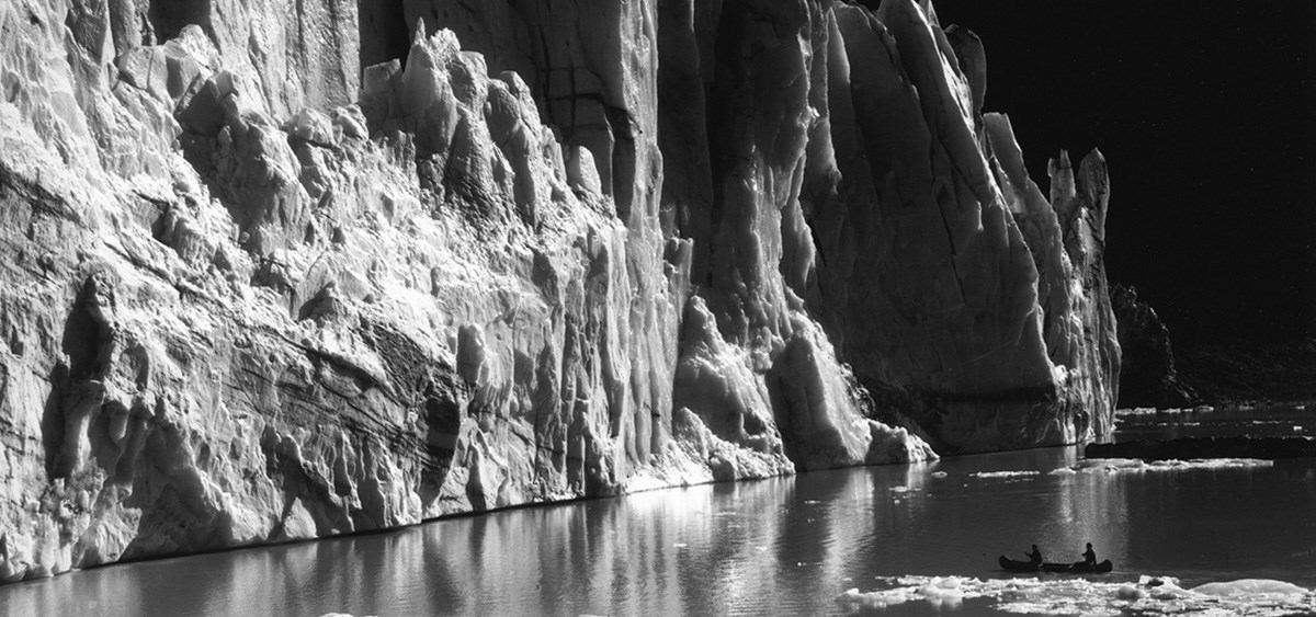 Bradford Washburn, “Crillon Lake, Alaska,” 1934. Gelatin silver print. Gift of Bradford Washburn, 1994.088.034