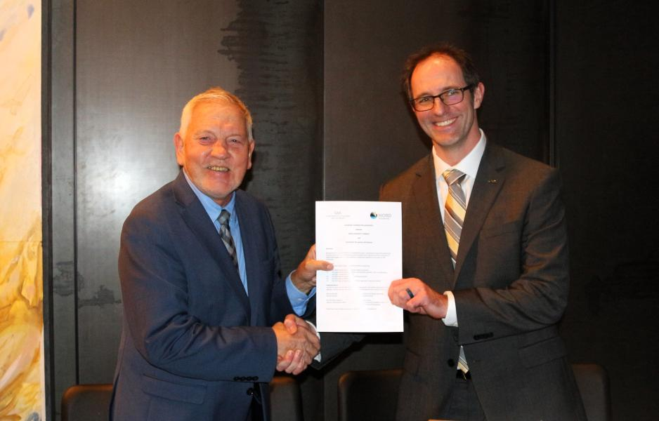 Vice Chancellor Aaron Dotson and Director at High North Center Nord University Frode Mellemvik