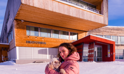 Hannah and Hunter in Diehtosiida, Kautokeino